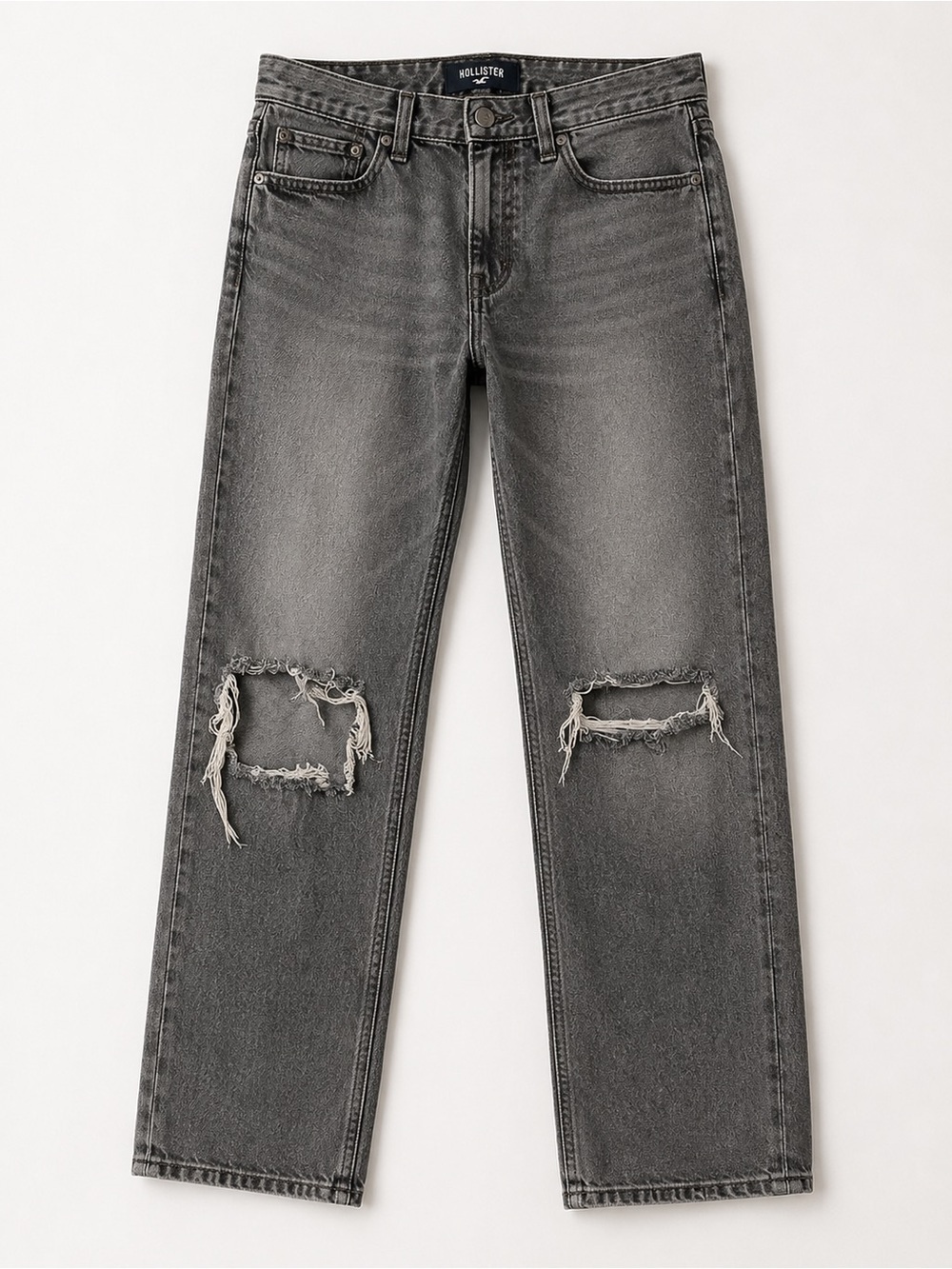 Hollister Distressed Gray Men Jeans